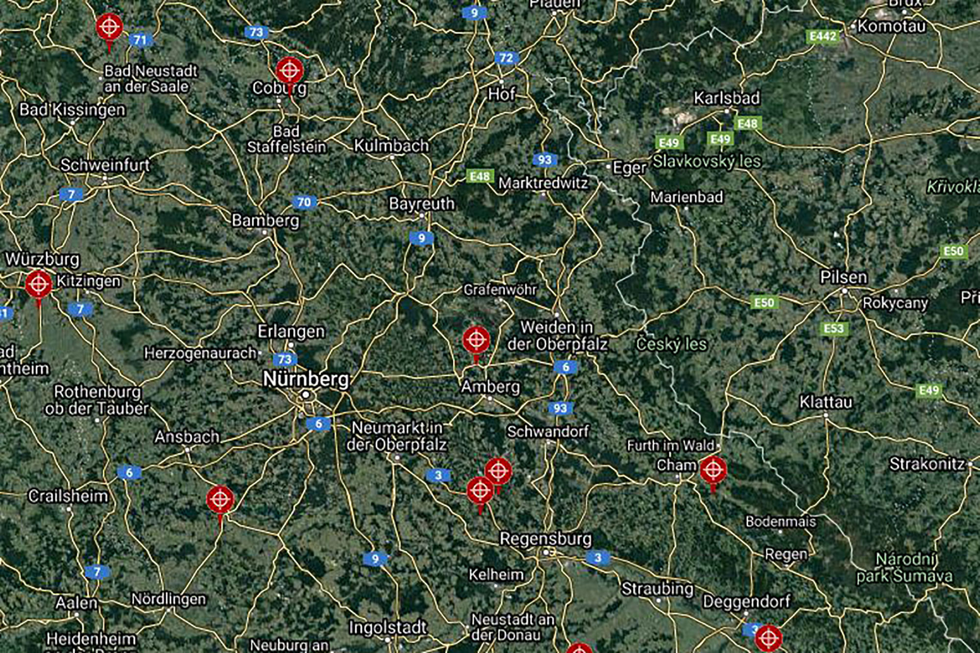 Karten Bild Tatort Natur